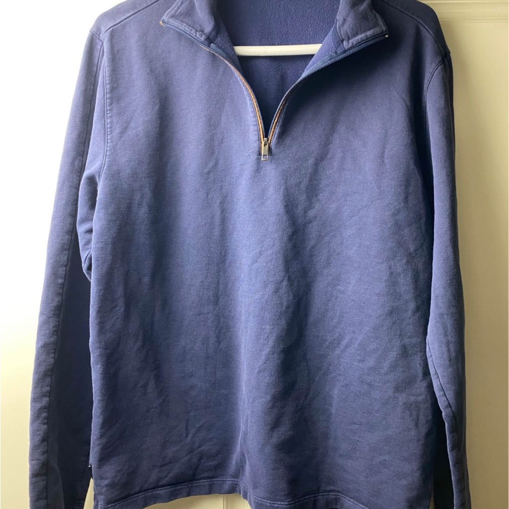 Polo Golf by Ralph Lauren Navy Quarter-Zip Pullover, Medium,excellent used cond.